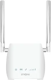 [Strong] 4G LTE Router 300M - Mobile Hotspot - Up to 150 Mbps 4G/300 Mbps WLAN - 1 LAN Port - Suitable for All SIM Cards - Removable Antennas - Easy Installation - White