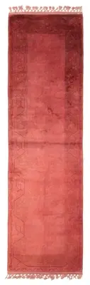 Vintage Hand-knotted Runner Rug 2'8" x 8'11" Traditional Wool Carpet