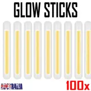 100x Glow Lights Fishing Fluorescent Glow Stick Light Lumo Night Jig Rod Squid