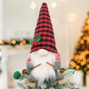 Christmas Tree Topper, Gnome Christmas Decoration, Star Tree Topper, Gnome