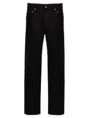 [Saint Laurent] Saint Laurent-Crinkled Effect Jeans Nero-Uomo 30