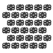 30 Pcs Shoe Laces Lock Spring Toggle Stopper Cord Shoe No Tie