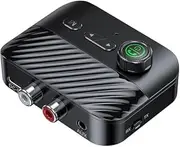 Bluetooth 5.3 Audio Receiver Transmitter Wireless Audio Adapter RCA/AUX/TF Card/U Disk for Headphones/Speakers/TV/PC/Car