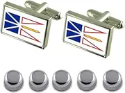 [Select Gifts] Shirt Dress Studs Newfoundland & Labrador Flag Cufflinks