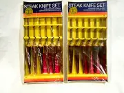 Mid Century Set of 12 Steak Knives Lifetime Cutlery Corp. NIB