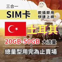 在飛比找蝦皮商城優惠-土耳其旅遊上網卡 總量型7-30天 10GB-40GB 土耳