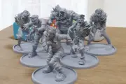 Infected Scum Zombies - 3D Printed Minifigures for Zombie post Apocalyptic Minia