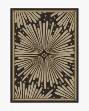 150' x 215' | Machine Washable Runner Rug | Kid & Pet Friendly | Indoor Rug | Gatsby Black & Gold Rug by Jonathan Adler | Ruggable