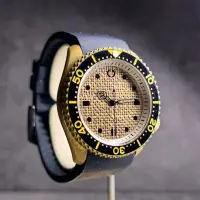 在飛比找蝦皮購物優惠-【倏忽計時】|青銅布麻| 青銅錶 客製潛水錶 手工盤 機械錶