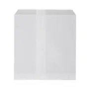 500xWhite Glassine Paper Bag 185mm x 165mm Sample Snack Portion Control Reusable