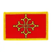 OCCITANIA FLAG PATCHES COUNTRY PATCH BADGE IRON ON NEW EMBROIDERED