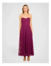 [Pilgrim] Miranda Strapless Gown in Plum