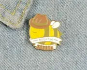 CUTE COWBOY BEE - PIN Brooch Metal Pin Badges Perfect Holiday Gift Kids Mint