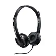[H100 Black] Rapoo H100 Wired Stereo Headsets HD Voice Microphone Volume Adjustment 3.5mm