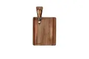 Alex Liddy Acacia Mini Rectangular Serving Board with Knife 18X22cm