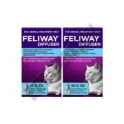 Feliway 48mL Diffuser Refill 2 Pack - Calming and Comfort for Kittens & Cats