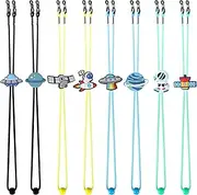 [BANBALLON] Kids Glasses Strap Adjustable Planet Space Anti-slip Eyeglass Straps Adjuster Stretchy Sunglass Straps String for Kids (8pcs) Eyewear Retainer Glasses Chain Glasses Lanyard for Boys Girls, Multicolor