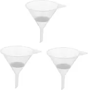 Angoily 6 Pcs Inking Funnel Cooking Oil Strainer Cone Conical Strainer Stemmed Lab Funnel Printer Funnel Laboratory Funnel Strainer Funnel Ink Funnel Transparent Plastic Mini Filter Screen