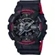 CASIO 卡西歐 G-SHOCK 人氣經典紅黑雙顯手錶 GA-110HR-1A