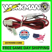 Workman CB Power Cord 3 Pin Lockable Plug Tinned End 5ft. 20 AWG Wire 2A Fuse