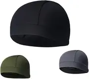[Holibanna] Men's Running Cap Cycling Beanie Workout Headband Quick Dry Lining Cap for Sports Mountain Biking Dark Grey