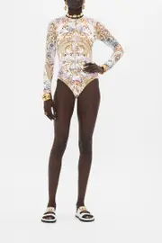 ZIP FRONT PADDLE SUIT PALAZZO PLAY DATE