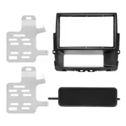 2 Din Car Radio Fascia for Primastar Vivaro Trafic II Installation Frame Panel DVD Face Plate Trim Black