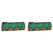 2x Lego Round Pencil Roll Case Storage Stationery Ninjago Dragon Power 23x8cm