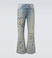 [Amiri] Amiri Ma Quad embroidered flared jeans 33 blue