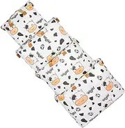 TINEASUR 4pcs Large Capacity Clothes Storage Bag with Zipper Cow Patterned Bedding Organizer for Quilts Blankets and Home Storage Insect and Moisture Resistant