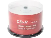 50x Rosewill Blank 52X CD-R CDR Branded Logo 700MB Media Disc