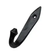 Hand Forged Metal Wall Hooks Wrought Iron Handmade Wall Mounted Rustic Hook
