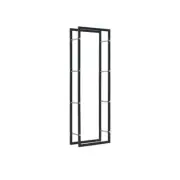 Firewood Rack Steel Black