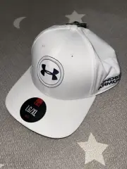 Under Armour Golf Tour Speith Tour Flex Fit Hat Cap L/XL White