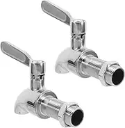 DIKACA 2pcs Stainless Steel Replacement Spigot Tap for Beverage Dispenser Effortless Installation for Drink Sun Tea Glass Jar Container