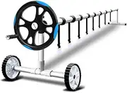 Pool Roller Swimming Pools Cover, Rollers, Solar Blanket Reel Blue Covers