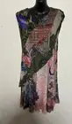 Desigual Womens My Sweetheart Patchwork Print Floral Dress Boho Size M Brand New