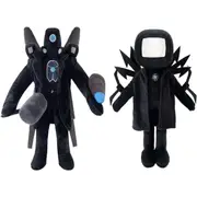 2pcs Skibidi Toilet 11" Plush - Speakerman Bosses & Cameraman Stuffed Dolls
