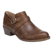 LifeStride Women's Adley Strap Shooties Booties Brown Size 7 1/2