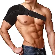 Shoulder Brace for AC Joint & Tendinitis - Immobilizer Support for Pain Relief & Injury Prevention | Compression Sleeve Strap for Torn Rotator Cuff for Men & Women | Fits Right or Left Shoulder