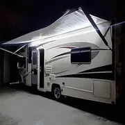 RV Led Awning Party Light, Led Awning Strip Light for Camper Motorhome Travel Trailer Concession Stands Food Trucks, Light Up Canopy Area for BBQ Play Cards, 5m(16.4ft), Dc 12v, White