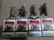 Super 7,Godzilla,ReAction,Monster Island, BlindBox,Setof4,With Metalic Chase FS!