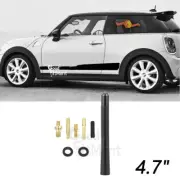 For Mini Cooper R50 R53 R52 4.7" Short Aerial Antenna Radio AM/FM Carbon Fiber