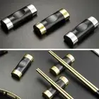 Alloy Chopstick Rest Pillow Shape Chopsticks Holder Spoon Stand Rack