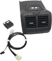 Pizgear Rear Air Outlet Vent Trim Frame Assembly Center Armrest with USB, for Golf 7, for MK7 2013 2014 2015 2016 2017 2019 5GG 864 298B 82V Car Air Circulation Vent