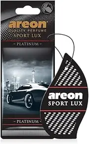 Areon Sport Lux Quality Perfume/Cologne Cardboard Car & Home Air Freshener Platinum (Pack of 12)