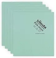 Vileda Professional - PVA Micro Cloth Green, 100% Microfibers, for Grease Strains and High Amount of Dirt, Made of PVA for Reduced Friction, 3D Structure That Leave Surfaces Dry and Trace Free