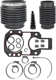 Transom Bellows Kit - With U-Joint Exhaust Shift Cable Bellows Gasket for Mercruiser for Alpha One Gen II Replace 18654A1 816431A1 74639A2 27-94996Q2