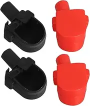Ciieeo 4pcs Battery Terminal Covers Flameretardant Insulated Caps for Positive Negative Poles Fit for Cars Motorcycles Prevent Moisture Debris Enhance Battery Life