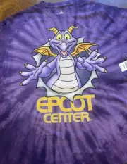 Disney Epcot Figment Tie Dye T Shirt Medium Rare !!